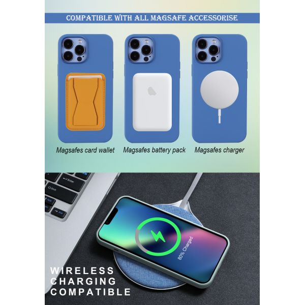 Anti Fingerprint Magsafe Magnetic Case OEM / ODM Liquid Silicone Cases For IPhone Samsung