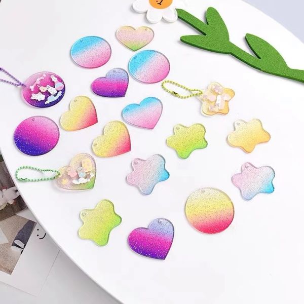 Panel de plexiglás acrílico con patrón de color especial transparente de 3 mm para artesanía de decoración