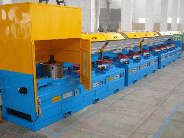 CO2 Gas Shielded Wire Drawing Equipment , Electrical Welding Electrode Making Machine LZ10--560