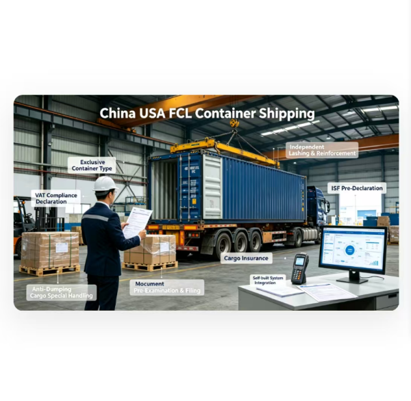Full Container Load FCL Sea Freight From China To USA Factory Direct FCL Loading
