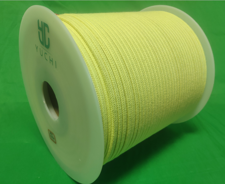 5.5*5.5mm Manufacturer high strength kevlar aramid cord rope for tamglass tempered glass furnace