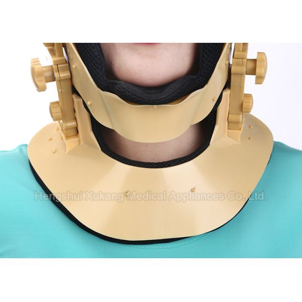 Yellow Cervical Collar Neck Brace , Medical Neck Collar For Cervical Spondylosis