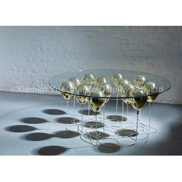 Environmental Friendly Fibreglass Furniture , Fiberglass Outdoor Furniture Balloon Table