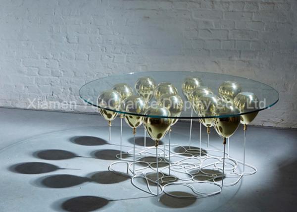 Environmental Friendly Fibreglass Furniture , Fiberglass Outdoor Furniture Balloon Table
