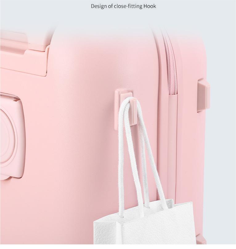 Сильный PP твердый корпус кабинный багаж противоударный дети носят на чемоданах