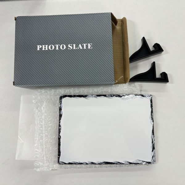 In Stock, Rectangle 15x20cm Sublimation Rock Slate Custom Printing and Personalized Gifts, Glossy&Matte Finish Available