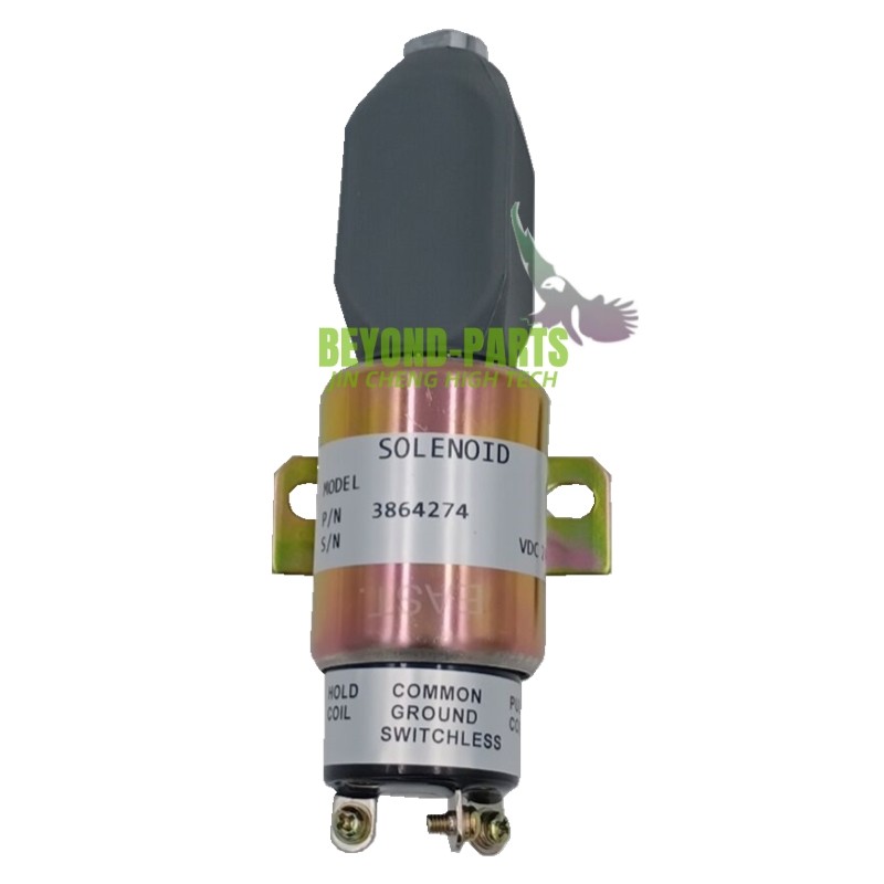 Клапан соленоида 3864274 стопа двигателя клапана соленоида S6K экскаватора гусеницы 200B Hyundai R60-7