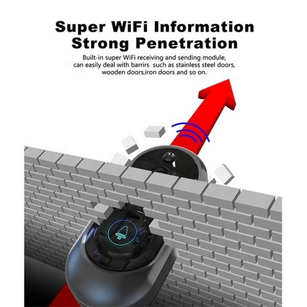 Ring Door View Cam Full Hd 1080p Tuya Wireless Doorbell 30fps