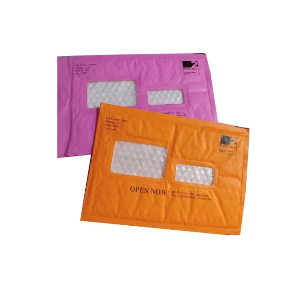 熱い溶解付着力のWindowedクラフトは封筒にパッドを入れた