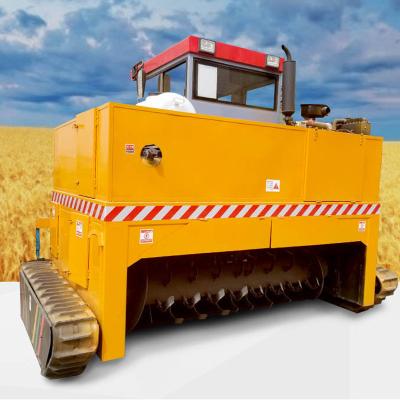 Fully Automatic Crawler Compost Turner Organic Fertilizer Equipment 2600mm Width