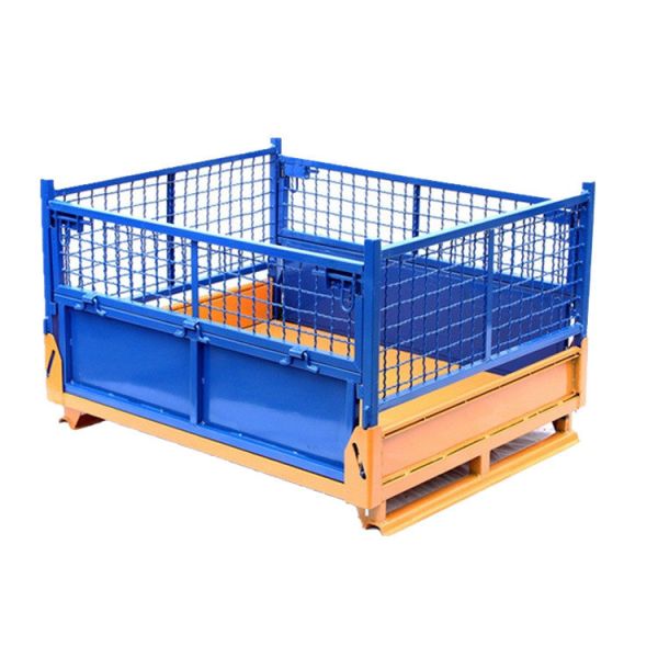 1000L/H Wire Mesh Steel Storage Cage Galvanized Stackable Pallet Cages