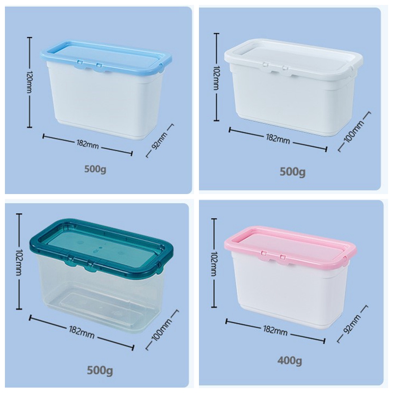 пластиковый конденсат прачечной тары для хранения стирального порошка 400g отбортовывает упаковывая коробку