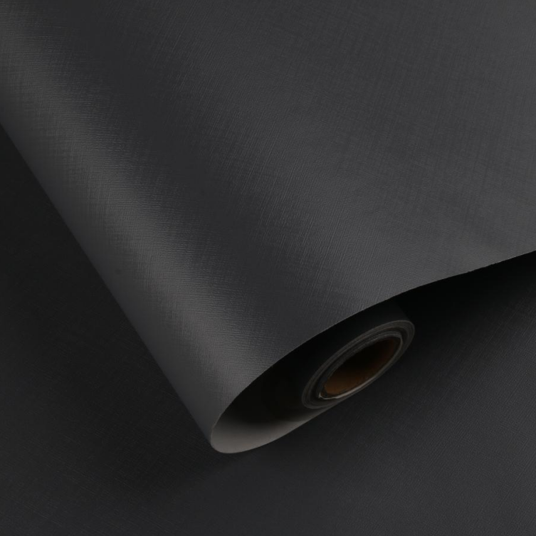 0.15mm espesor Color sólido autoadhesivo en relieve papel de película de pared papel de papel de pared de papel de aluminio de espalda impermeable para decoración del hogar Restauración de hoteles