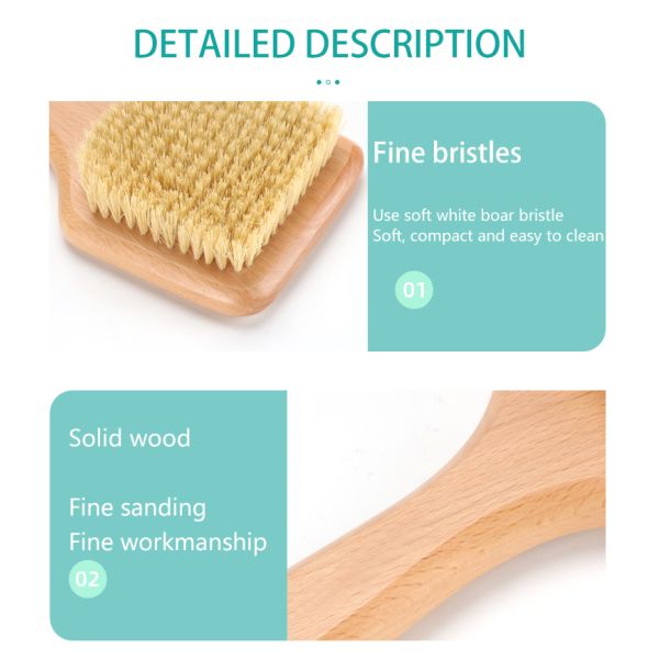 Lightweight Bath Body Brush Vegan Sisal Long Handled Shower Brush