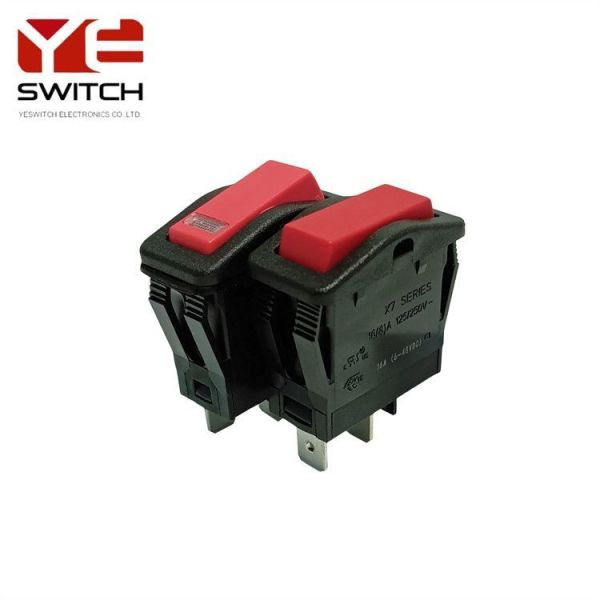 16A Rocker Round Momentary Switch  High Current Custom Push Button