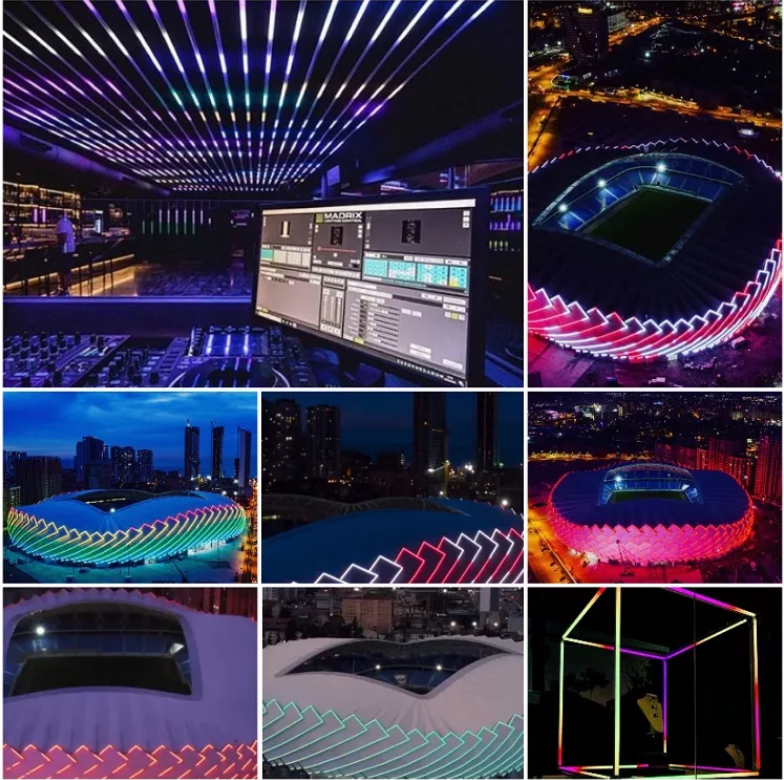Адресная светодиодная лента SMD3210 RGB шириной 3 мм, 150 светодиодов/м, 5 В постоянного тока