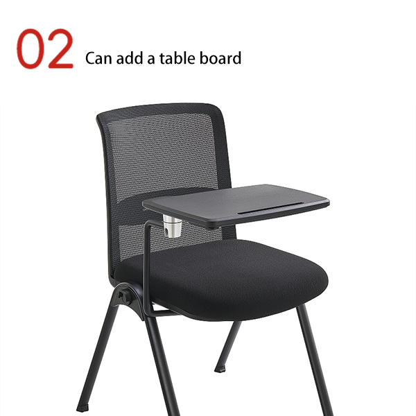 Office Meeting Room, Training Room, Plastic Chair with Small Table Board, Buckle Connection