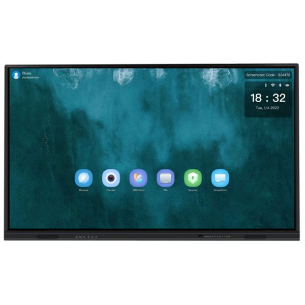 65 Interactive Flat Panel Display Smart Touchscreen Android 11 With OPS Cam Mic