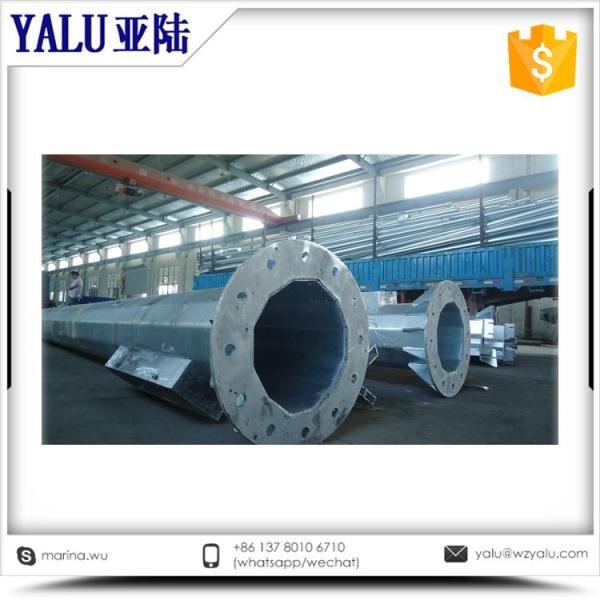 25meter outdoor stadium Galvanized and power coating Polygon steel 180W LED high mast lamp