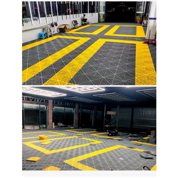PP Grid Floor Grille The Perfect Choice for High Duty Plastic Car Garage Floor Tiles