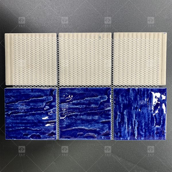 Голубой бассейн Мозаичная плитка Квадратная форма Кухня Ванная комната Пол Стена плитка