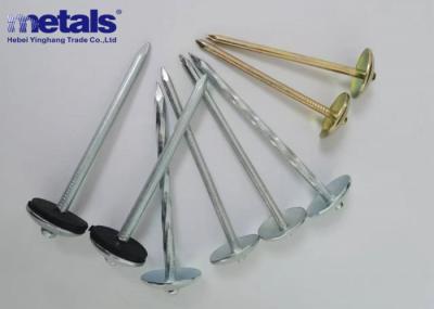 Umbrella Head Sing Shank Hot Dipped Galvanized Roofing Nails With Washer