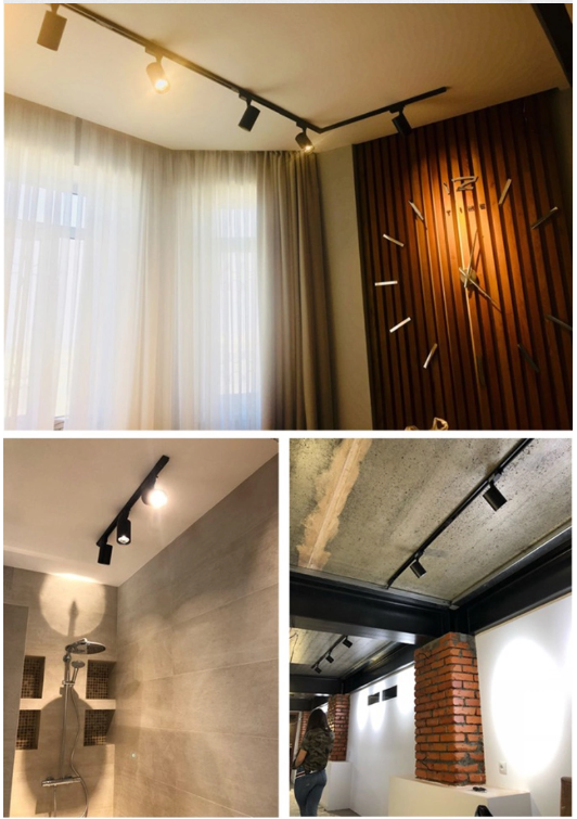 Adjustable Linear Magnetic Track 18wled Track Lights with 6000K Color Temperature CCT