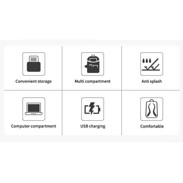 Factory wholesale waterproof USB Charging bagpack Notebook Laptop Back pack leisure travel USB Backpack bag school backpack