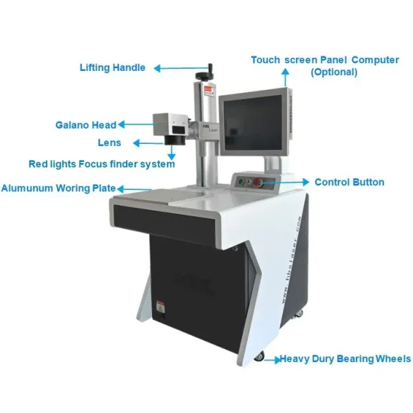 Laser Marking Machine/Low Price 20W 30W 50W Fiber Laser Marking Machine for Metal and Nonmetal