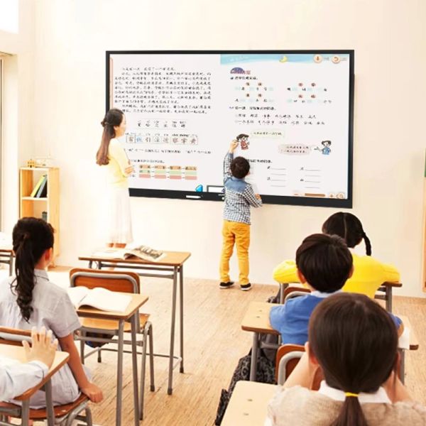 4K Resolution 50 Point Multi-Touch Interactive Whiteboard with EDLA Android System for Smart Classroom and Meeting Collaboration