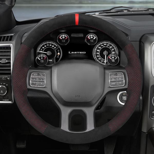 Super Soft Suede DIY Hand Stitching Steering Wheel Cover for Dodge RAM  RAM Classic  1500 Classic  2500 3500 5500