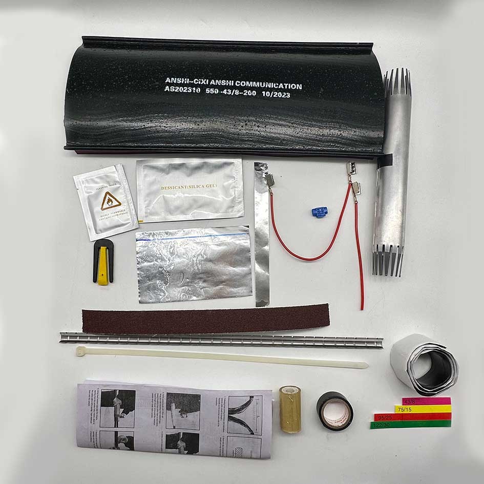 ANSHI 550-75/15-300 Комплекты соединения кабелей с сокращаемым потеплением рукава для телекоммуникационных кабелей, не подверженных давлению