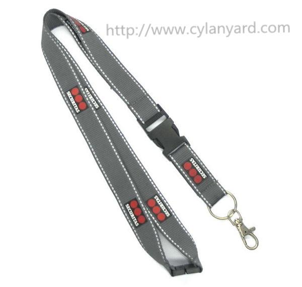 Silkscreen printing brand logo polyester neck lanyards for branding promotional giveaways
