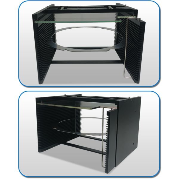 8 polegadas 25 Slot Metal Wafer Load Cassette para produção de wafer e resistência a temperaturas ultra-altas