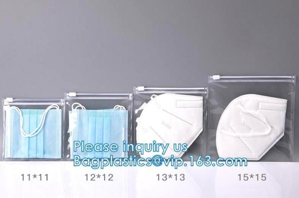 Vinyl Slider PE PVC EVA Forsted Matte Compostable Zipper Lock Bag, Holographic Laser Zip Seal Grip Bags