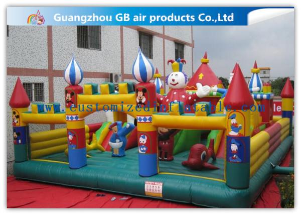 Garden Backyard Kids Inflatable Amusement Park Playland For Outdoor Sports