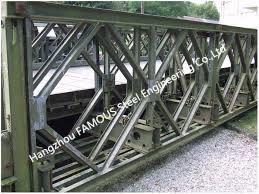 4.5m X 3.5m Hot Dip Galvanized  Bailey Bridge Panel For Emergency Situations
