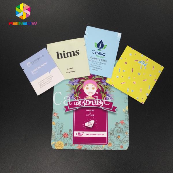 Mylar Pouch Grip Seal Bags Food Grade Storage Cosmetic Tea Powder Sample Giveaway