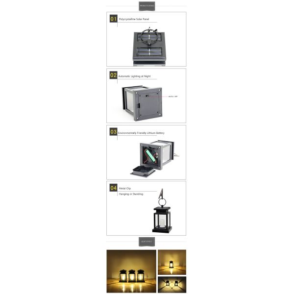 RoHS Decorative 2V LED Solar Landscape Light 20LM Solar Candle Lanterns For Party