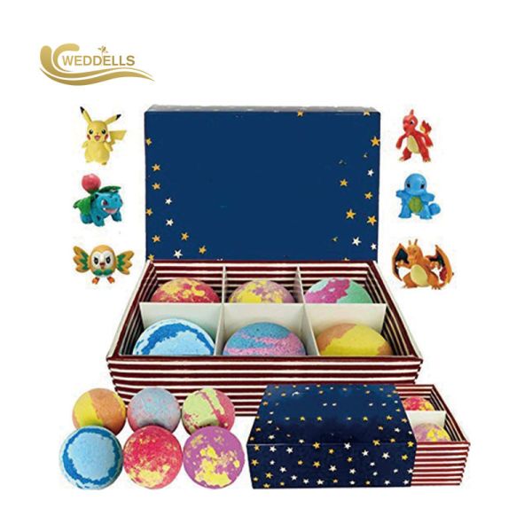 Organic 100g Natural Organic Bath Bombs , Color Customized Epsom Salt Bath Bombs