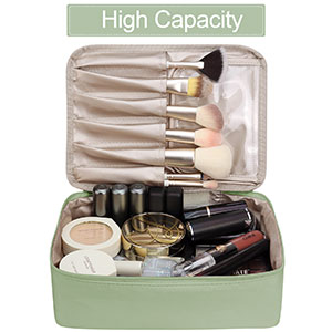 Travel Makeup Cosmetic Skincare Organizer, Toiletry Bag, Foldable Duffel Bag, Multiple Storage Compartments