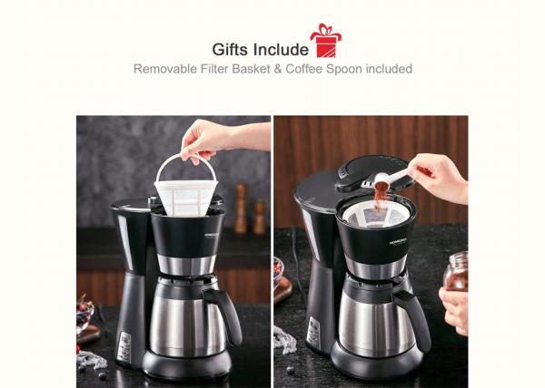 CM-828TW 800W Drip Filter Coffee Machine With Thermo Jug Coffee Machine