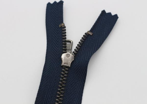 Black Tape Extra Long Invisible Zipper , Women Dress Closed Ended Metal Zips
