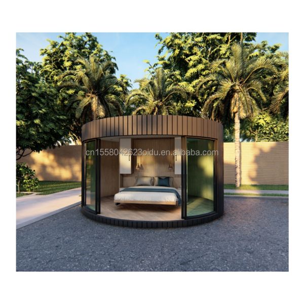 Casa de contenedores de acero ligero con un baño, una cocina y ventanas de aleación de aluminio