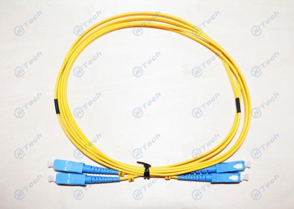 UPC Polishing Fiber Optic Jumper / Optical Patch Cord Good Temperature Stability