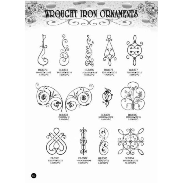 Нанесенное литое железо орнаментирует покрытие порошка для перил/поручней лестницы