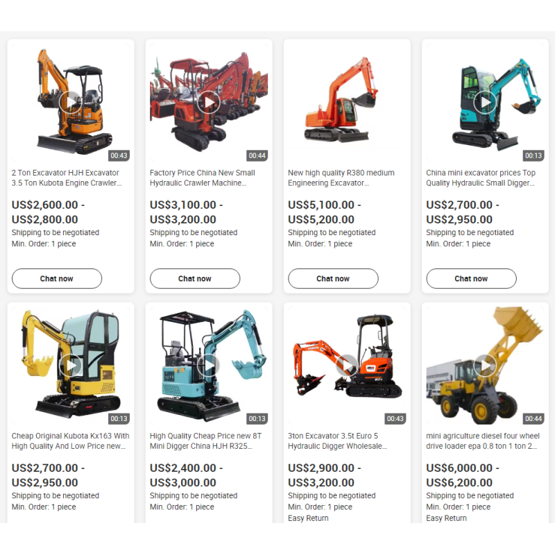 Earth-moving Machinery Excavators 1.5 Ton 2 Ton 3 Ton Mini with CHANGCHAI Engine