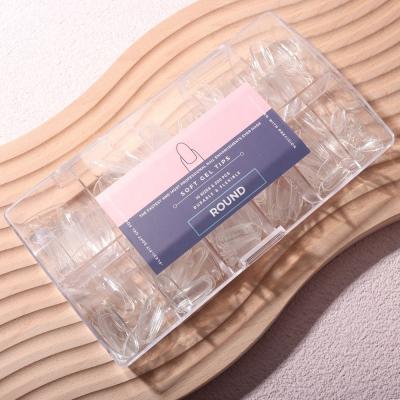 Faux ongles carrés en PMMA, longs et carrés, en gel souple, 10 tailles, couverture complète, pointes d'ongles artificiels en acrylique pour débutants et à domicile