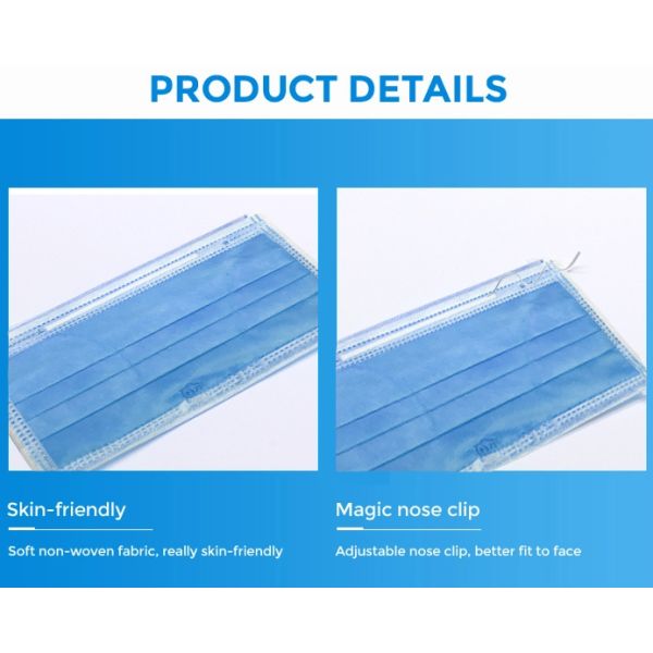 Non Woven Dust Mouth Disposable Surgical Masks Medical Dental Doctor Surgery