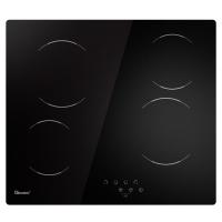 4 queimador de cozinha elétrica embutida em 24 polegadas de cozinha de cerâmica 6000W vidro congelado
